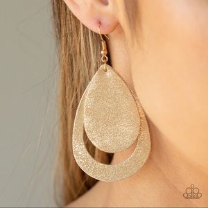 Faux leather earrings